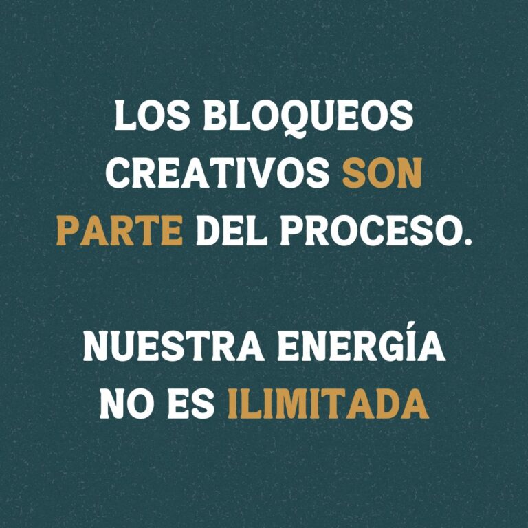 Bloqueo creativo. Mitos y tips